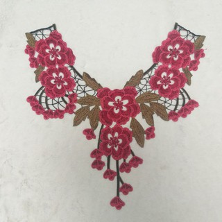 ((DỌN KHO)Cổ lá sen và cổ tròn thêu hoa .(104 cái )
