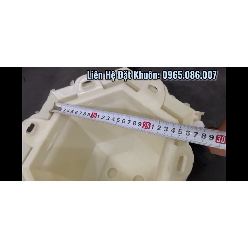 Khuôn chậu lục giác 25 mẫu mới có lòng trong nhựa ABS