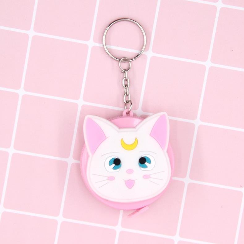 Thước dây rút cuộn mini đo chiều cao cho bé, đo vòng eo cho bạn gái kèm móc khóa hoạt hình dễ thương dài 1,5m - LS012