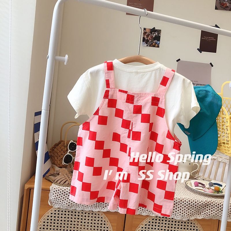 [Babycat] Hàng Có Sẵn Quần Yếm Ngắn Dáng Rộng Phong Cách Hàn Nhật Thời Trang Mùa Hè Hàn Quốc 2022 Dành Cho Bé Gái