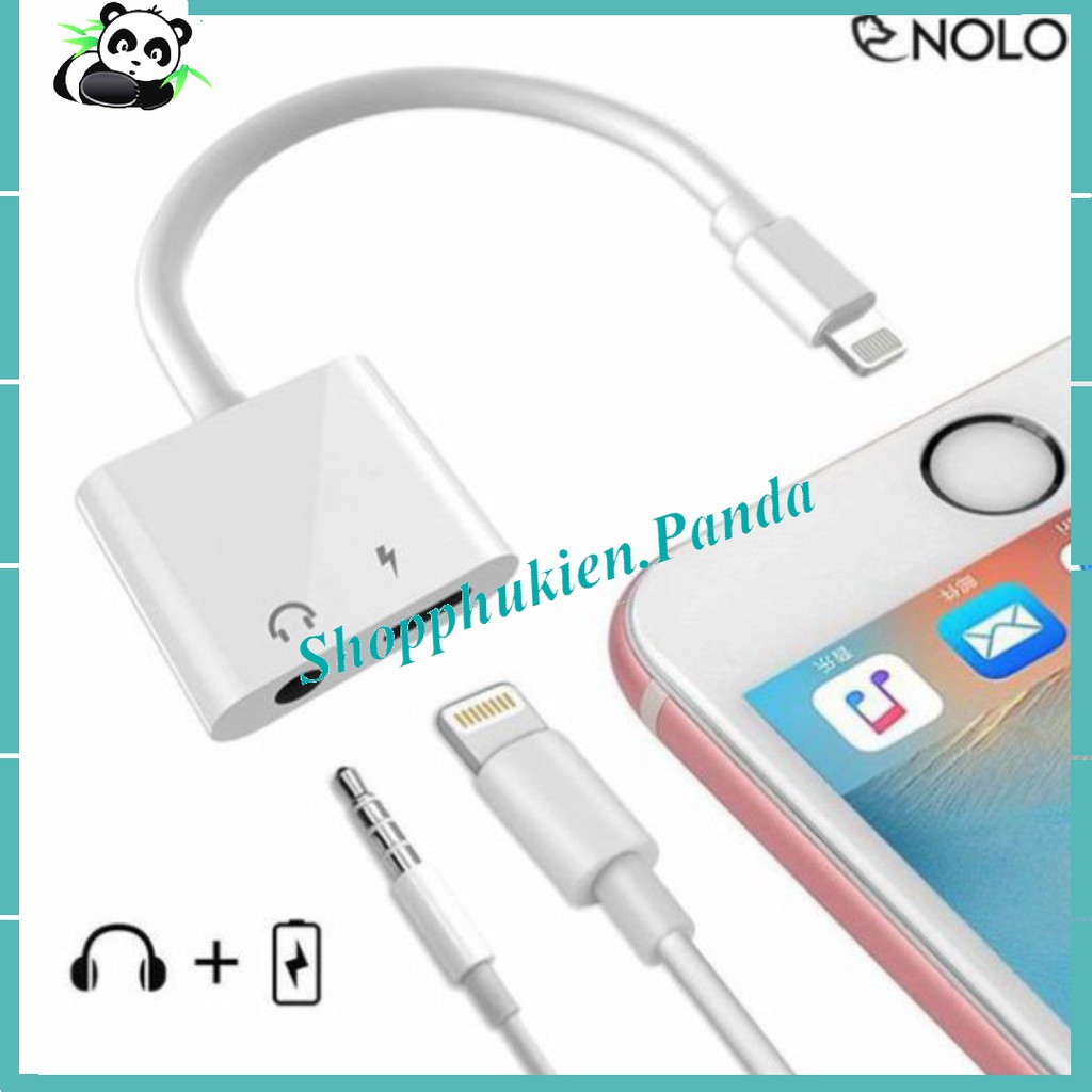 💎CAO CẤP💎 Cáp chuyển đổi cổng Lightning sang Jack tai nghe 3.5 - Cáp chuyển đổi tai nghe cho iPhone