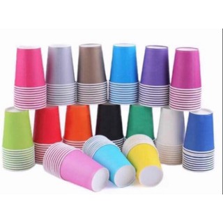 Set 10 cốc giấy đa màu