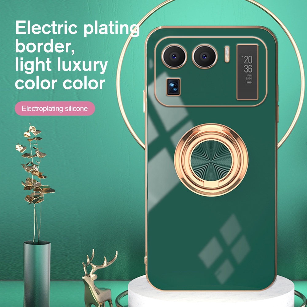 Ốp điện thoại mạ điện có giã đỡ từ tính cho Xiaomi Mi 11 Lite 4g / 5g 11i 11 Pro 11 Ultra