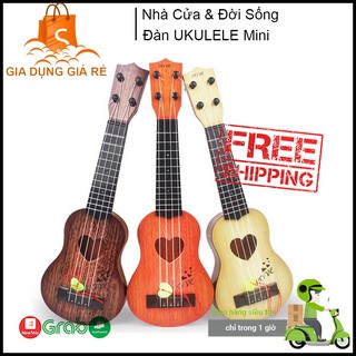 Đàn Ukulele Mini, Đàn Guitar Mini Món Quá Ý Nghĩa Mẹ Tặng Bé, Tặng Kèm Vỏ Đựng Xịn, Dể Thương, An Toàn CHo Bé