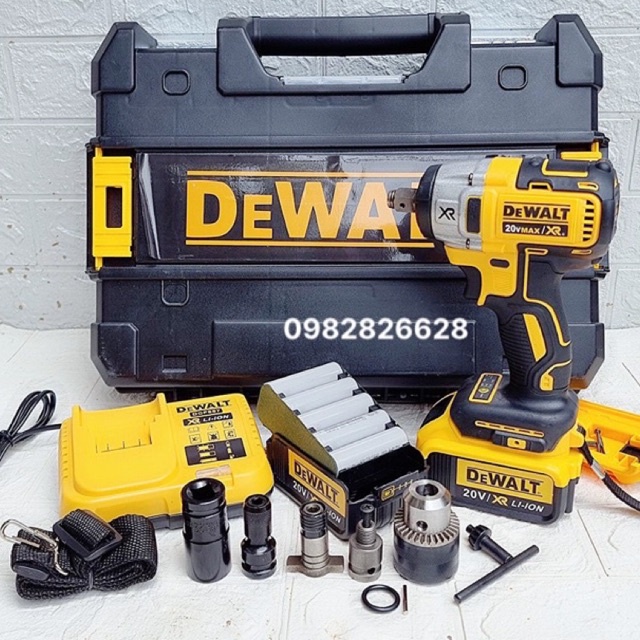 Máy siết bu lông Dewalt DCF887 động cơ không than, 3 đèn trợ sáng