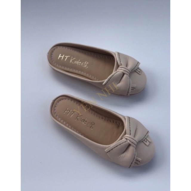 Sục xinh cho bé gái,dép sục cho bé, sục nơ da mềm bé gái YN01