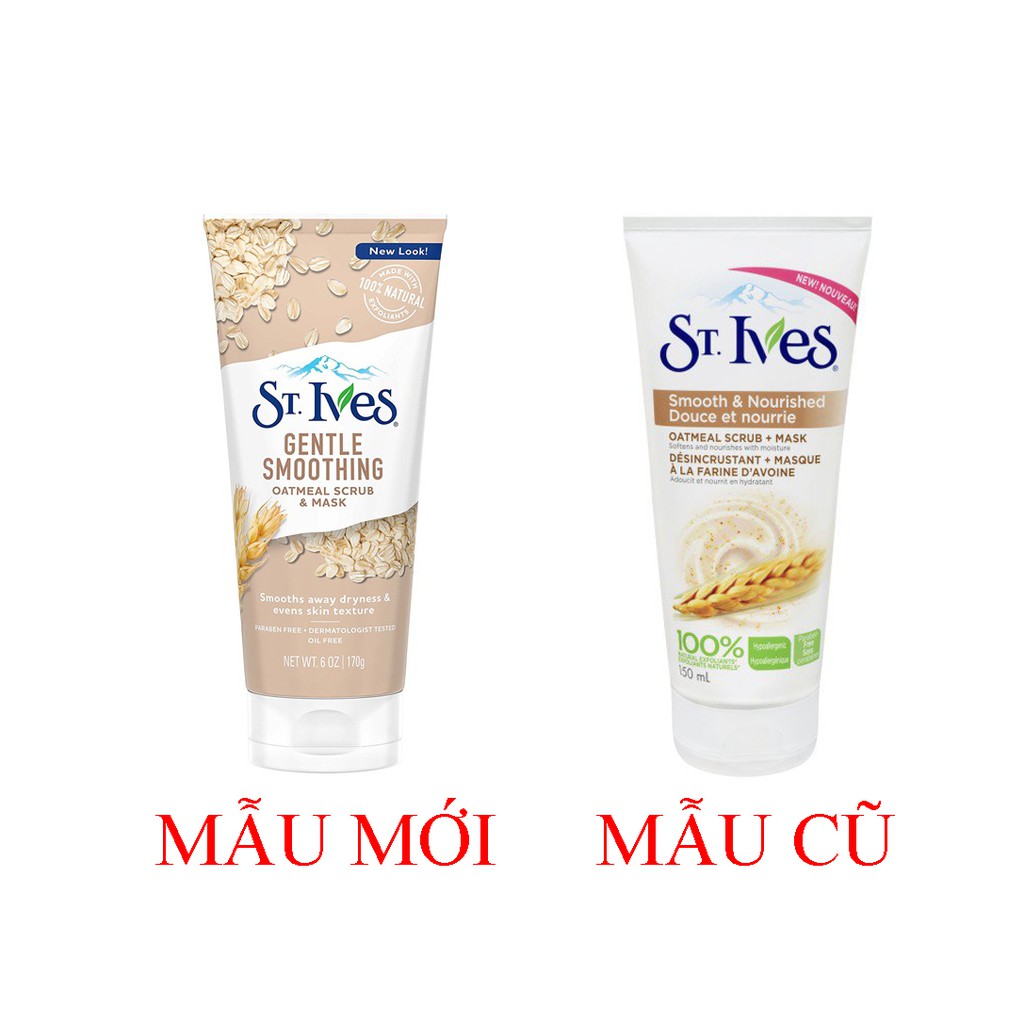 Tẩy tế bào chết và mặt nạ dưỡng da lúa mạch st ives