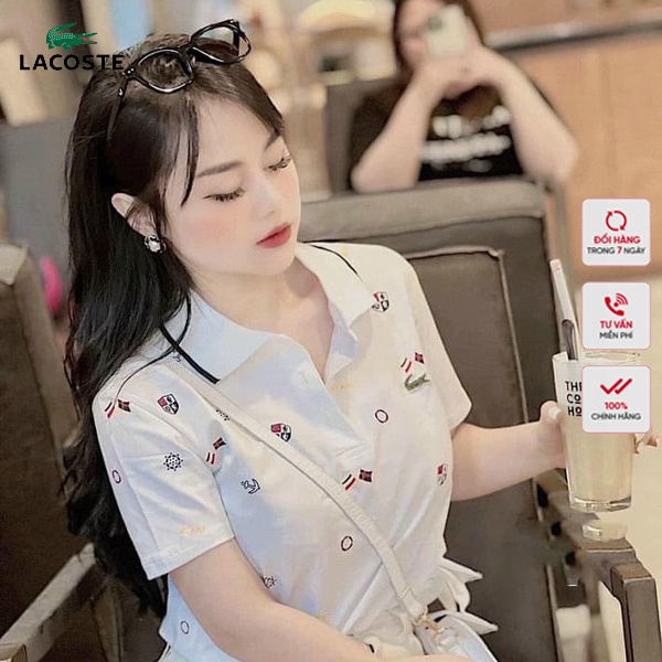 Áo Thun Polo In Họa Tiết Lacoste