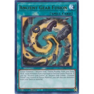 Thẻ bài Yugioh - TCG - Ancient Gear Fusion / MGED-EN147'