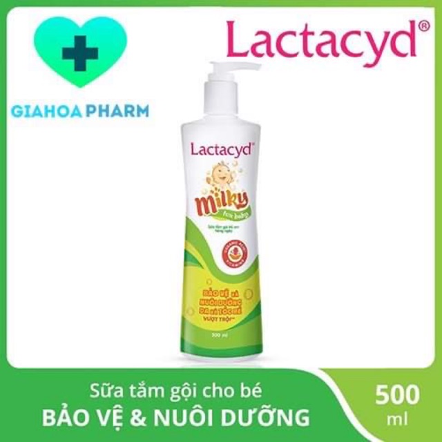 Lactacyd Milky 500ml - Sữa tắm gội cho trẻ em