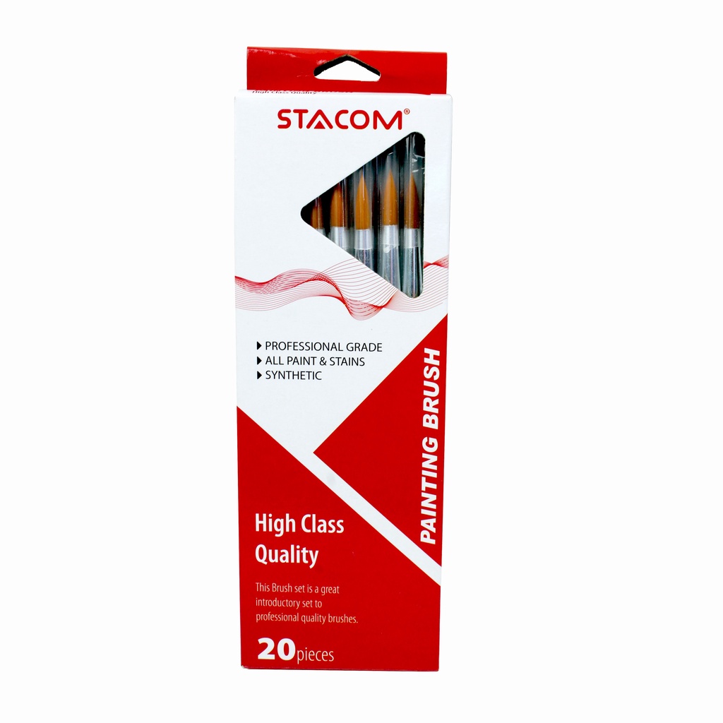 Cọ vẽ đầu tròn STACOM B100_RS