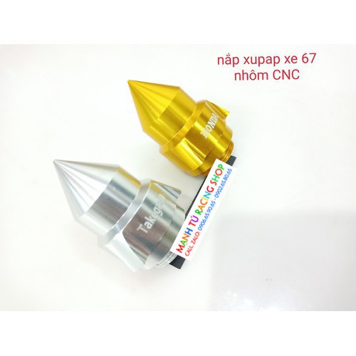 Nắp xú pắp xe 67 nhôm cnc