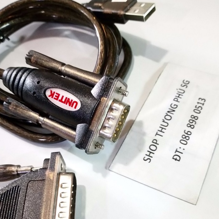 Cáp tín hiệu Com RS232 Unitek : USB 2.0 ra Com 9 Chân kim (Đực)