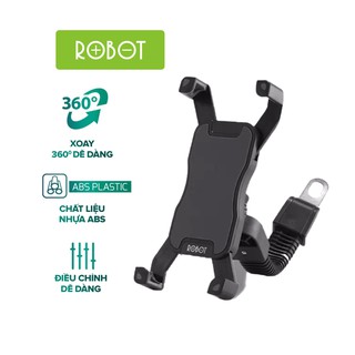 Mua Giá Đỡ Điện Thoại Gắn Xe Máy ROBOT RT-MH02 Khớp Xoay 360 Độ Linh Hoạt Kẹp Chắc Chắn Chống Cướp Giật