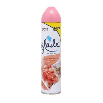 Xịt Phòng Glade Hương Hoa Anh Đào & Lily/ Trầm hương/ Hương hoa oải hương/ Hương biển phiêu bồng 280ML