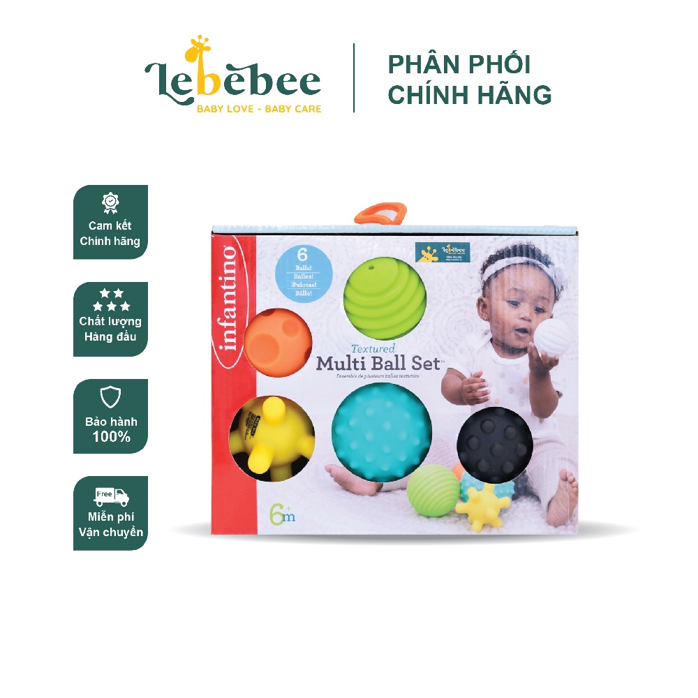 Set đồ chơi bóng cảm giác hãng Infantino cho bé – Lebebee