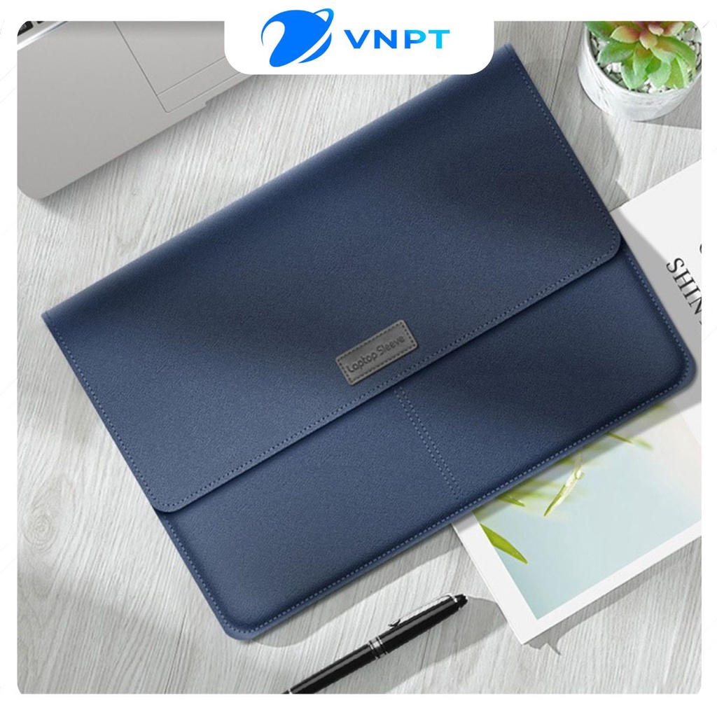 Túi da pu bảo vệ laptop chống thấm nước cho Macbook Laptop từ máy 11 inch - 15,6 inch.