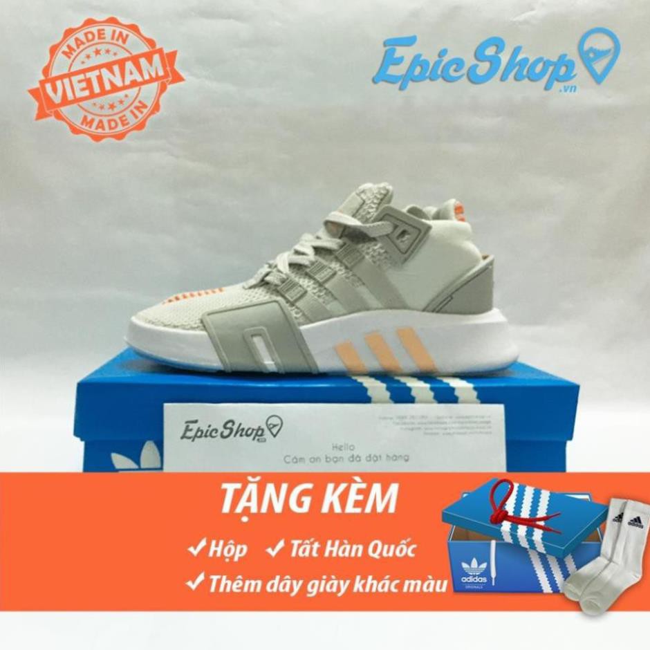 Hot [Sale 3/3]Giày EQT BASK ADV 2018 xám cam (loại chất lượng cao) [Sẵn Hàng] . ⋆ Hè