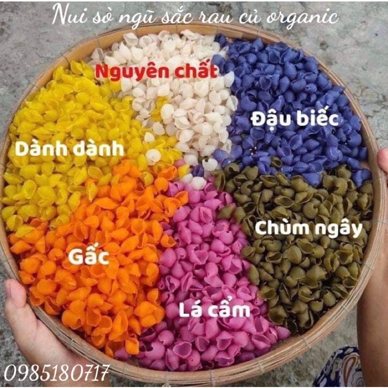 1KG Nui Sò ngũ sắc làm từ gạo lứt