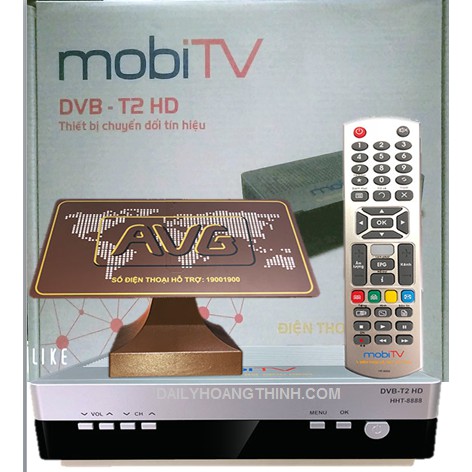 Bộ đầu thu MobiTV kèm anten bàn - Hàng Chính Hãng Truyền hình An Viên - Xem kênh truyền hình với 99 kênh truyền hình