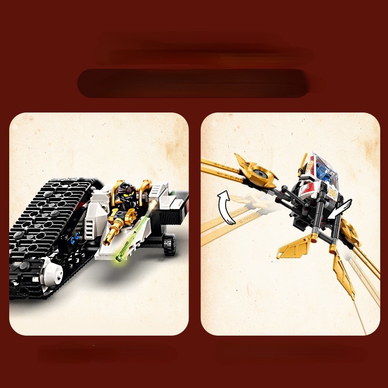 Đồ chơi Lắp ráp Mô hình Ninjago 2021 Ultra Sonic Raider 60081 compatible with 71739