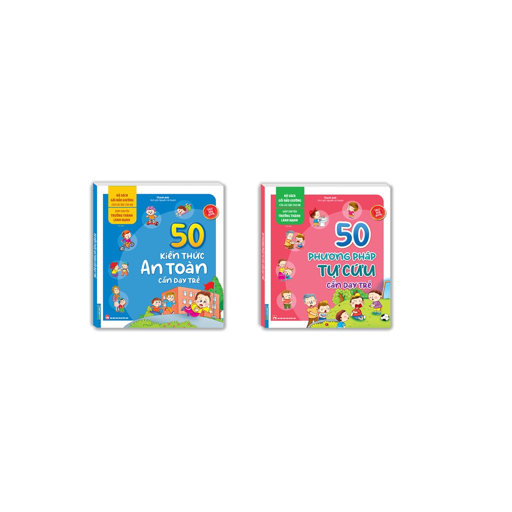 Sách - Combo 2c - Bộ sách gối đầu giường 50 kiến thức an toàn &amp; 50 phương pháp tự cứu
