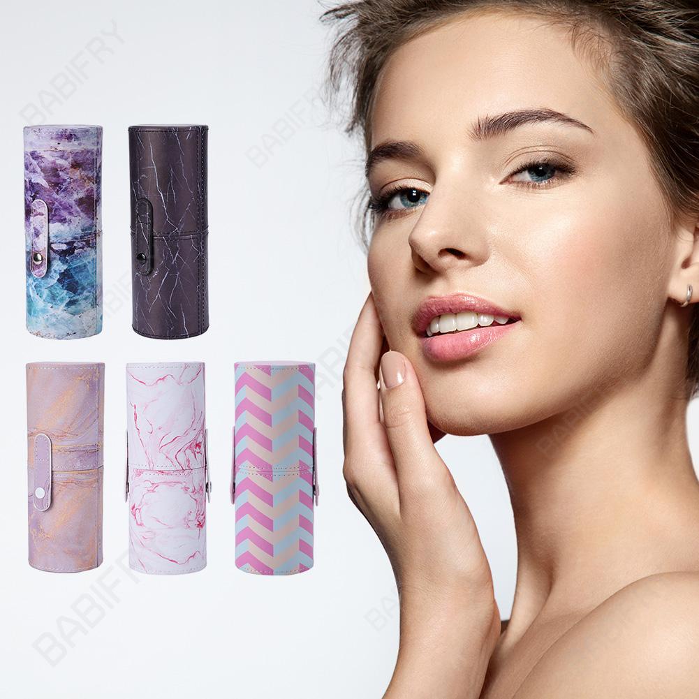 Hộp Đựng Cọ Trang Điểm Bằng Da PU Di Động Tiện Dụng