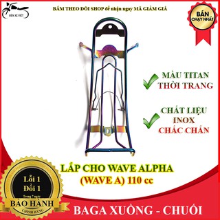 [CÓ VIDEO] Baga chuối baga xuồng màu titan lắp Wave a 110 đời 2017 đến 2021 - Đèn Xe Việt