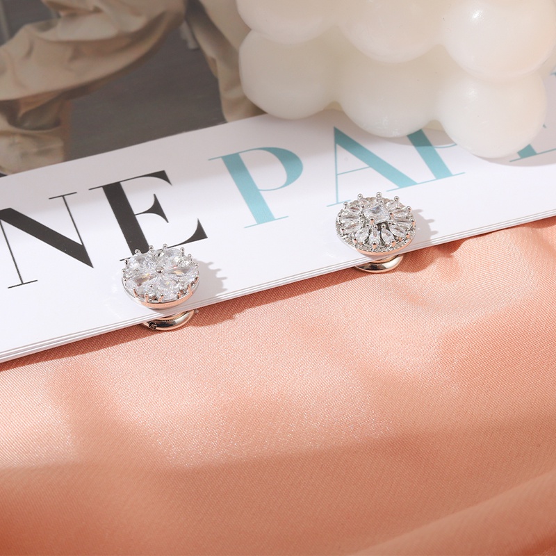 Ghim Cài Áo Hình Hoa Đính Đá Thời Trang Cho Nữ