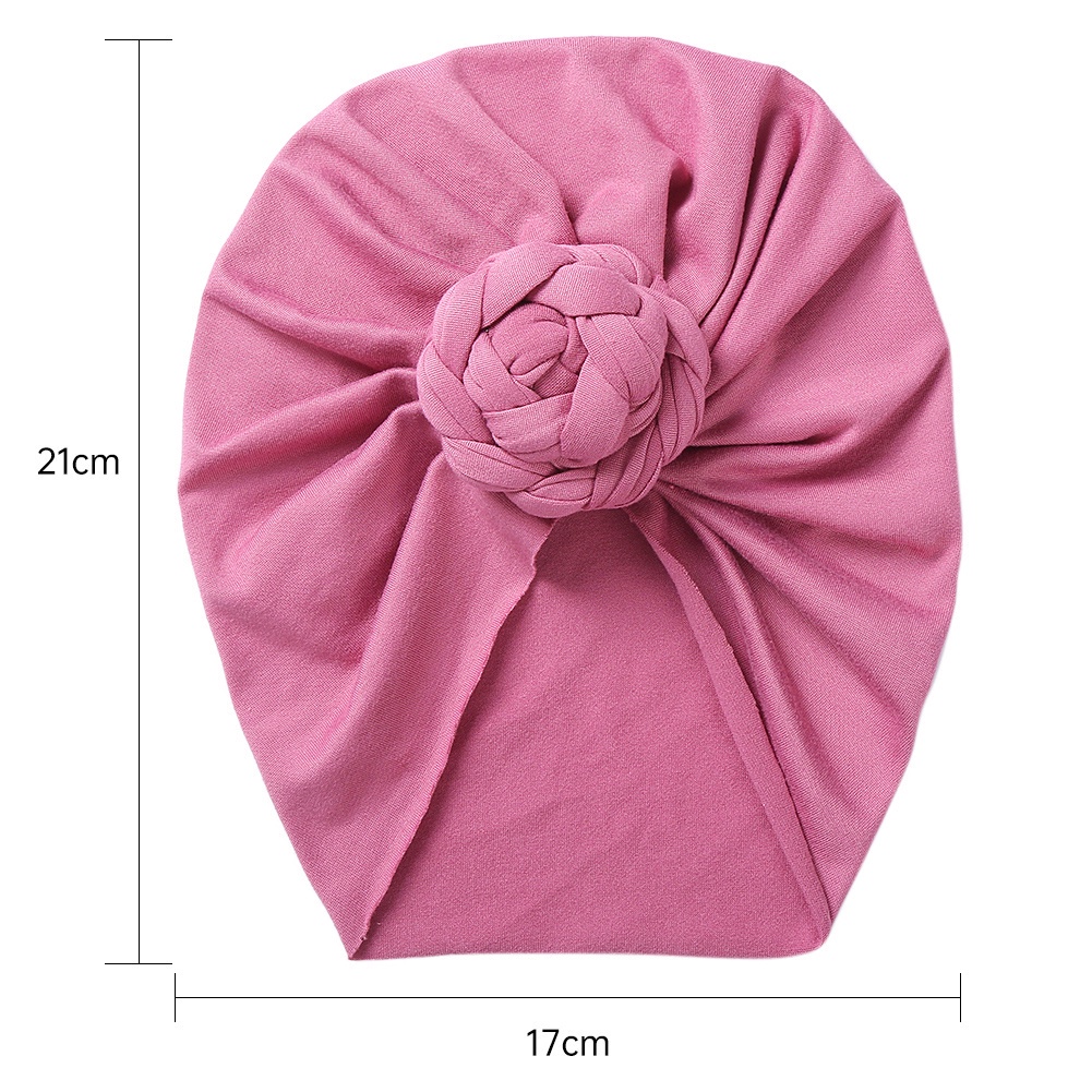 1 Mũ Beanie Cotton Mềm Mại Màu Trơn Thời Trang Thu Đông Cho Bé