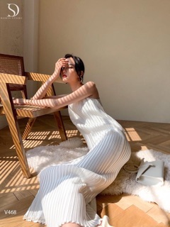 Đầm maxi dập ly cao cấp