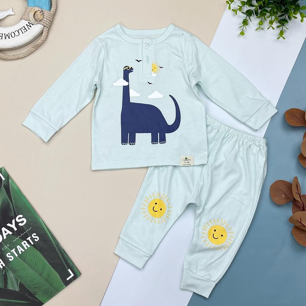 Bộ sơ sinh bé trai in hình LITIBABY size 6/36