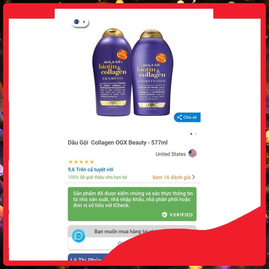 Biotin Collagen✅FREESHIP✅Biotin Collagen Chống Rụng Tóc Và Kích Thích Mọc Tóc✅Dầu Gội Xả Biotin Collagen