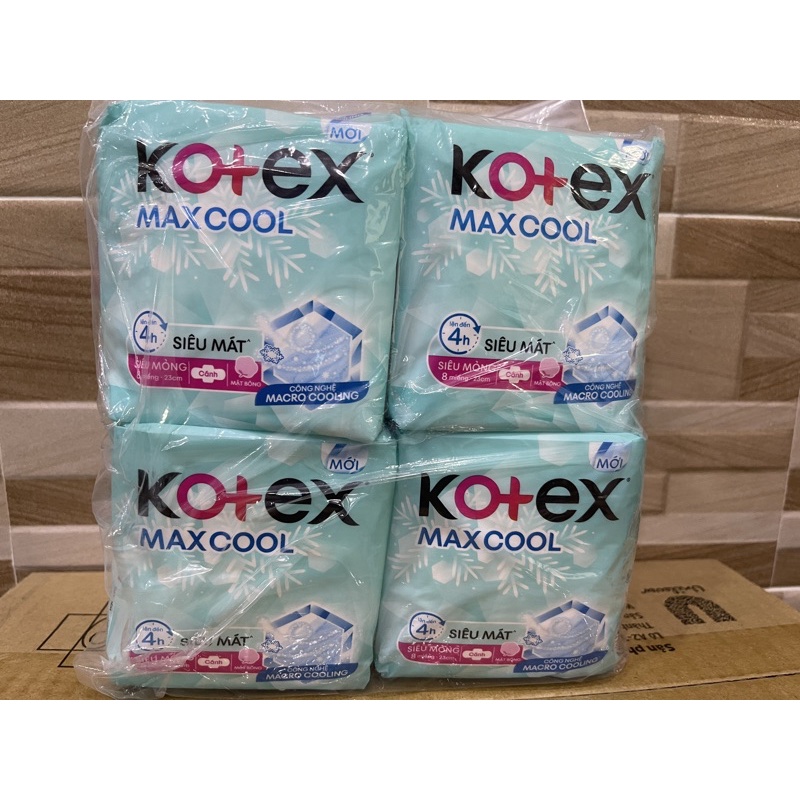 Băng vệ sinh Kotex maxcool siêu mỏng cánh