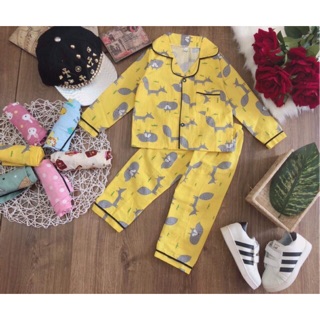 Bộ pijama xuất nhật cho bé trai bé gái combo 3 bộ