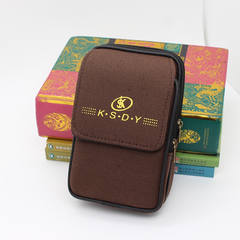 Túi Đeo Hông Đựng Điện Thoại Bằng Vải Canvas Tiện Dụng