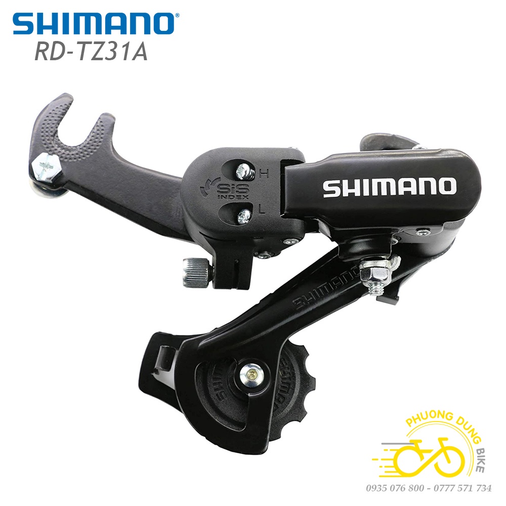 Củ cùi đề sau xe đạp SHIMANO RD-TZ31A 5-6-7 Speed (Kiểu Móc) - Hàng chính Hãng