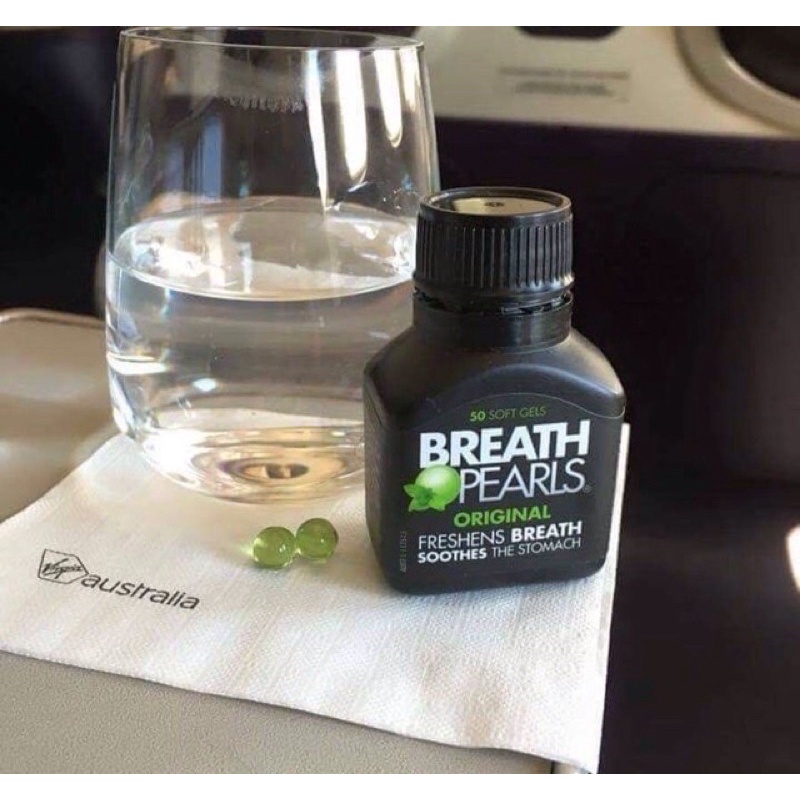 Viên uống thơm miệng thảo dược Breath pearls (50v - Chính hãng Úc