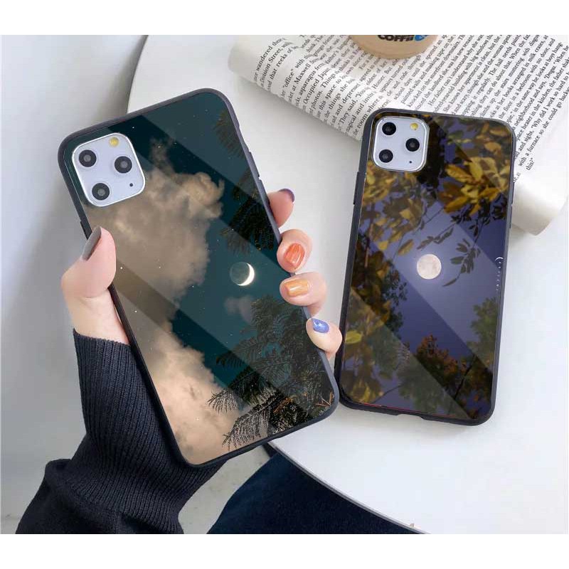 Ốp Lưng Kính Bóng 13ProMax 12ProMax 11ProMax XSMAX X XS 7Plus FUKISHOP