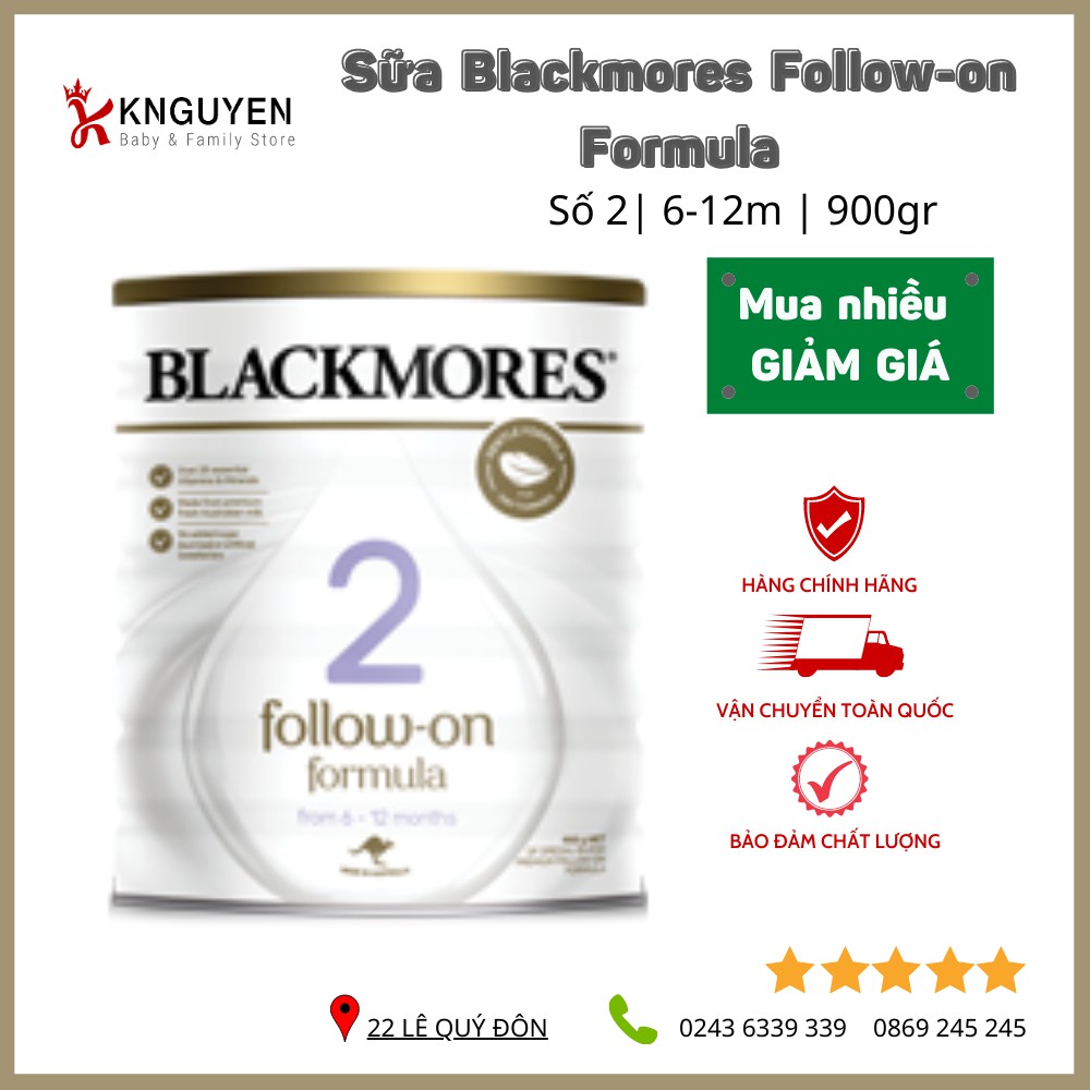 Sữa bột Blackmores [Giá tốt nhất] số 1, 2, 3 900g Úc | BigBuy360 - bigbuy360.vn