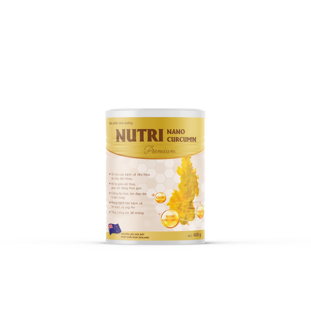 Sữa NUTRI NANO CURCUMIN hộp 400g giải pháp cho người dạ dày tá tràng