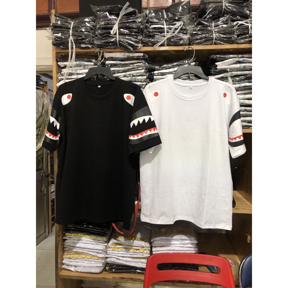 Áo Bape - Áo thun Bape Shark Cá Mập - Tee Bape A Bathing Ape
