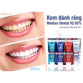 Kem đánh răng trắng sáng MEDIAN DENTAL IQ 93% 120g NCC Shoptido
