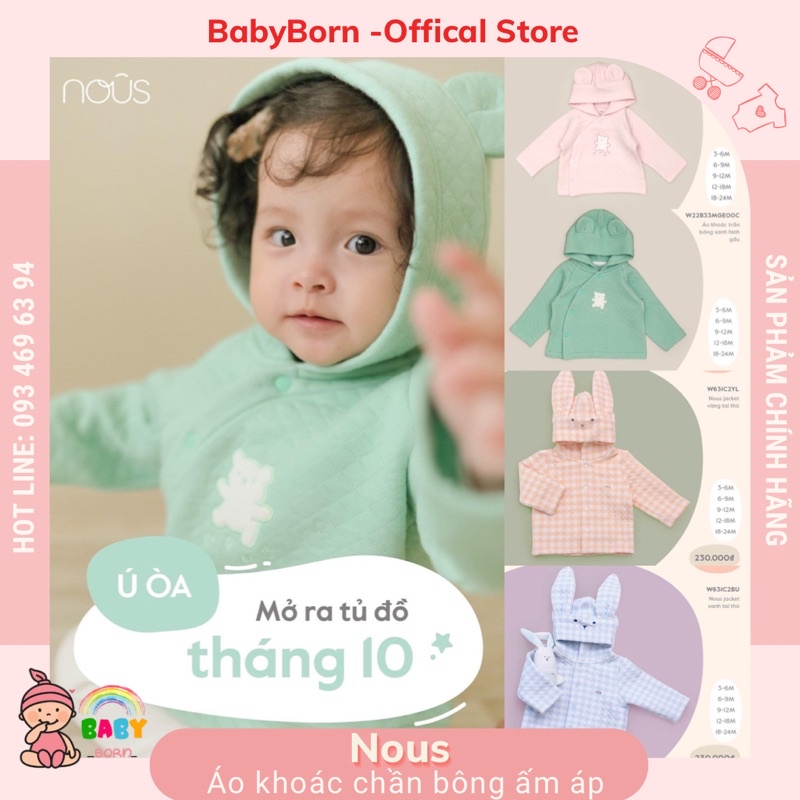 Nous - Áo khoác Jacket chần bông