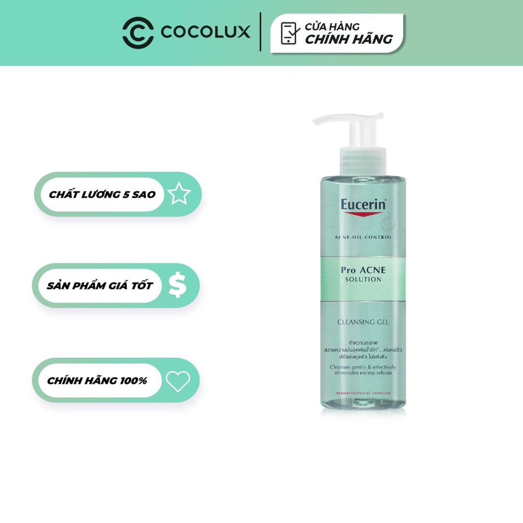 Gel Rửa Mặt Eucerin Dành Cho Da Mụn Cocoshop