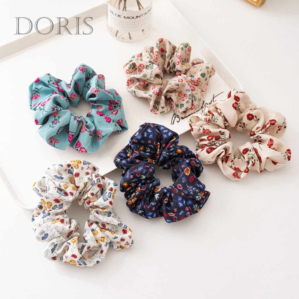 Dây buộc tóc Scrunchies Hoa đáng yêu - DORIS HOUSE | BigBuy360 - bigbuy360.vn
