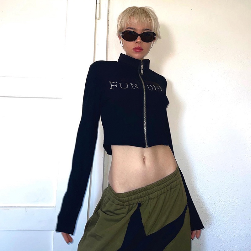 Áo KhoáC Cổ Cao DàI Tay ThờI Trang Cho Nữ