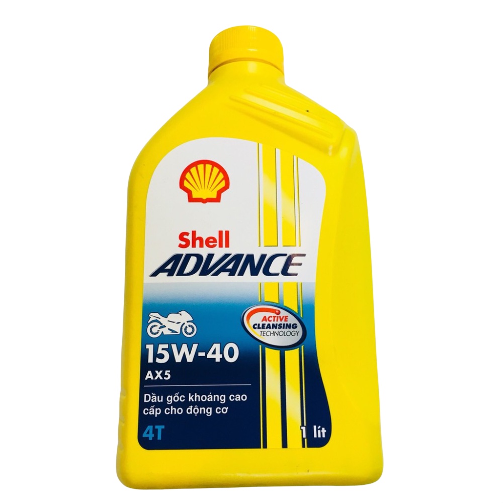 NHỚT SHELL ADVANCE AX5 15W-40 1L (Nhớt xe số)