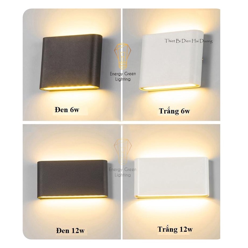 Đèn hắt tường Energy Green Lighting 2 đầu kiểu dáng hiện đại thân nhôm siêu sáng - chống nước TN186