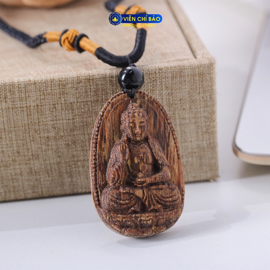 Mặt dây chuyền trầm hương nam nữ a di đà thời trang phụ kiện trang sức  Viễn Chí Bảo M200349